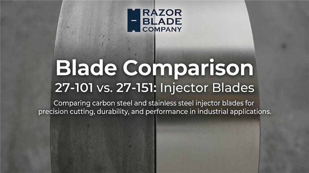 Steel Razorblade Factory Product / Blade Comparison | 27-101 vs. 27-151: Injector Blades | Razor ...